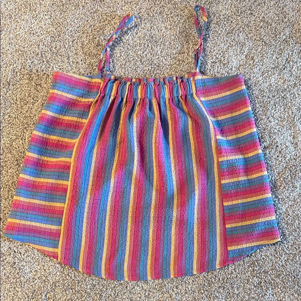 I Love Multicolor Rainbow Stripe Top